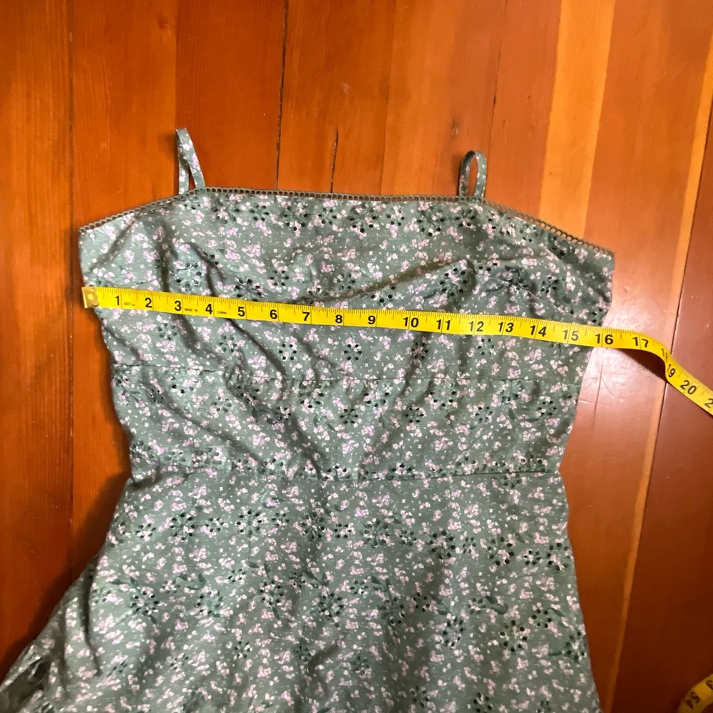 Altar'd State Green Floral Eyelet Dress - Picture 8 of 10